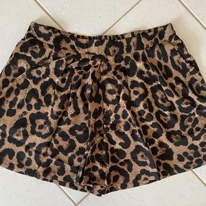 Plus size Animal Print shorts